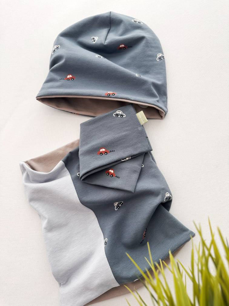 Kompletek baggy bučka, Tulček + trak "Avtki"